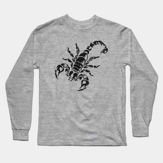 Scorpion Tattoo Long Sleeve T-Shirt by Irkhamsterstock